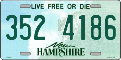 NH license plate 3524186