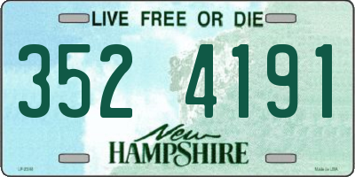 NH license plate 3524191