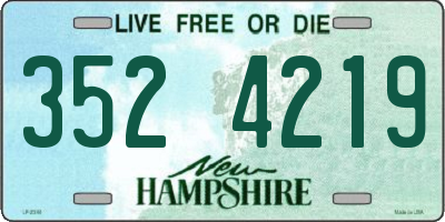 NH license plate 3524219