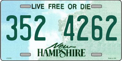 NH license plate 3524262