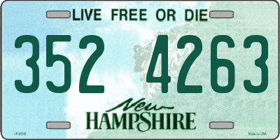 NH license plate 3524263