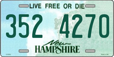NH license plate 3524270