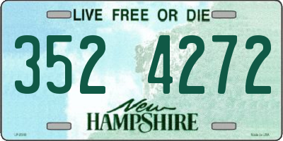 NH license plate 3524272