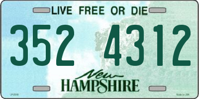 NH license plate 3524312