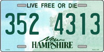NH license plate 3524313