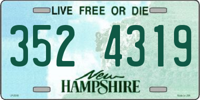 NH license plate 3524319