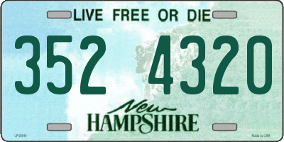 NH license plate 3524320