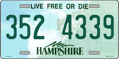 NH license plate 3524339