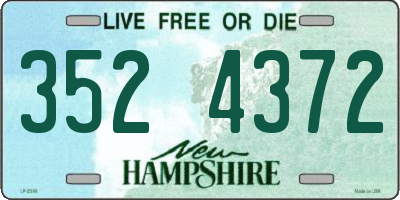 NH license plate 3524372