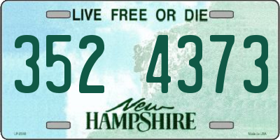 NH license plate 3524373