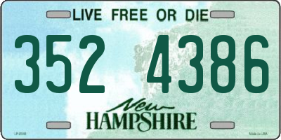 NH license plate 3524386