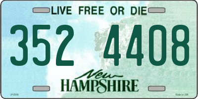 NH license plate 3524408
