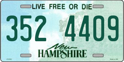 NH license plate 3524409
