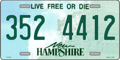 NH license plate 3524412