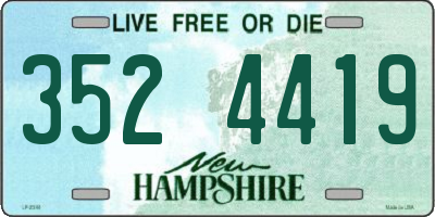 NH license plate 3524419