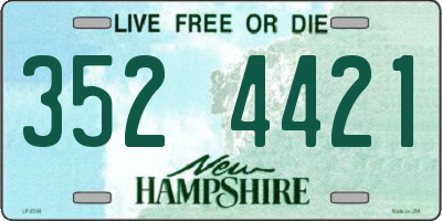 NH license plate 3524421