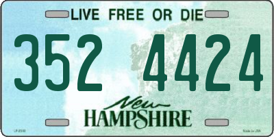 NH license plate 3524424