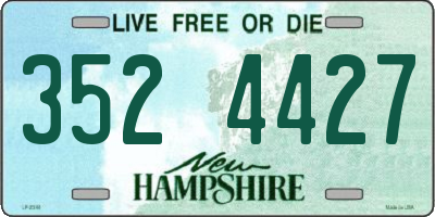 NH license plate 3524427