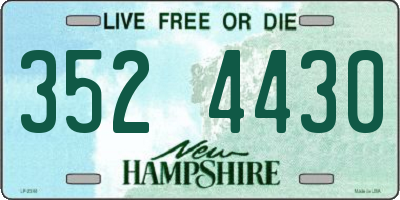 NH license plate 3524430