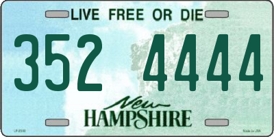 NH license plate 3524444