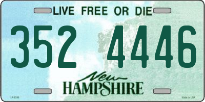 NH license plate 3524446