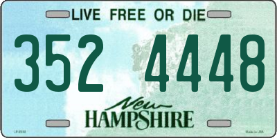 NH license plate 3524448