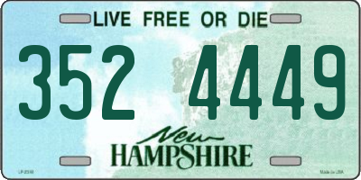 NH license plate 3524449