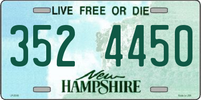 NH license plate 3524450