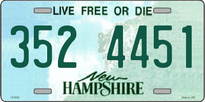 NH license plate 3524451
