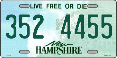 NH license plate 3524455