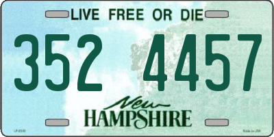 NH license plate 3524457