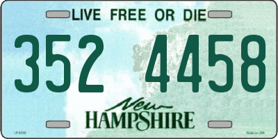 NH license plate 3524458