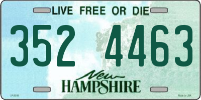 NH license plate 3524463