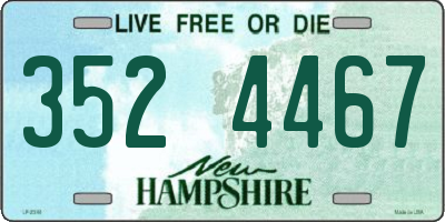 NH license plate 3524467