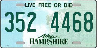 NH license plate 3524468