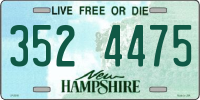 NH license plate 3524475