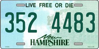 NH license plate 3524483