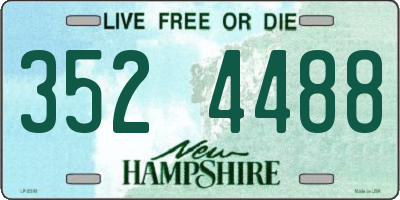 NH license plate 3524488