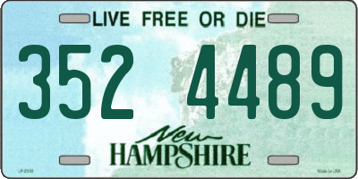 NH license plate 3524489