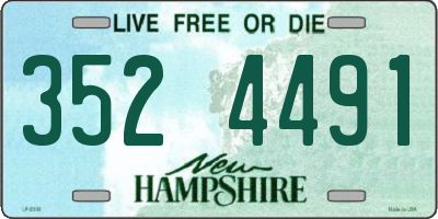 NH license plate 3524491