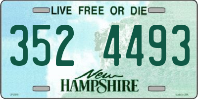 NH license plate 3524493