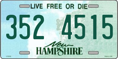 NH license plate 3524515