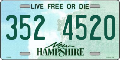 NH license plate 3524520
