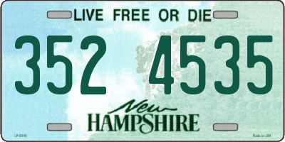 NH license plate 3524535