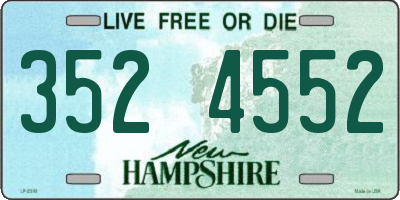 NH license plate 3524552