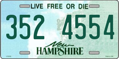 NH license plate 3524554