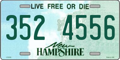NH license plate 3524556