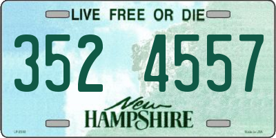 NH license plate 3524557