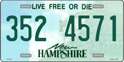NH license plate 3524571