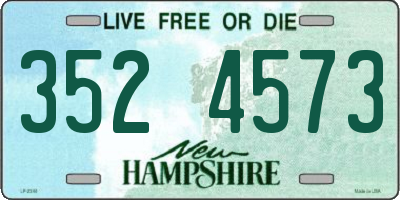 NH license plate 3524573